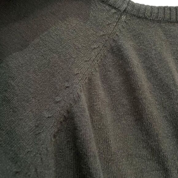 Torrid 100% Cotton Knit Zebra Heart Raglan Long Sleeve Sweater Green Size 1 - Picture 7 of 7